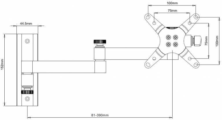 Techly 301481 13-30" hind ja info | Teleri seinakinnitused ja hoidjad | kaup24.ee