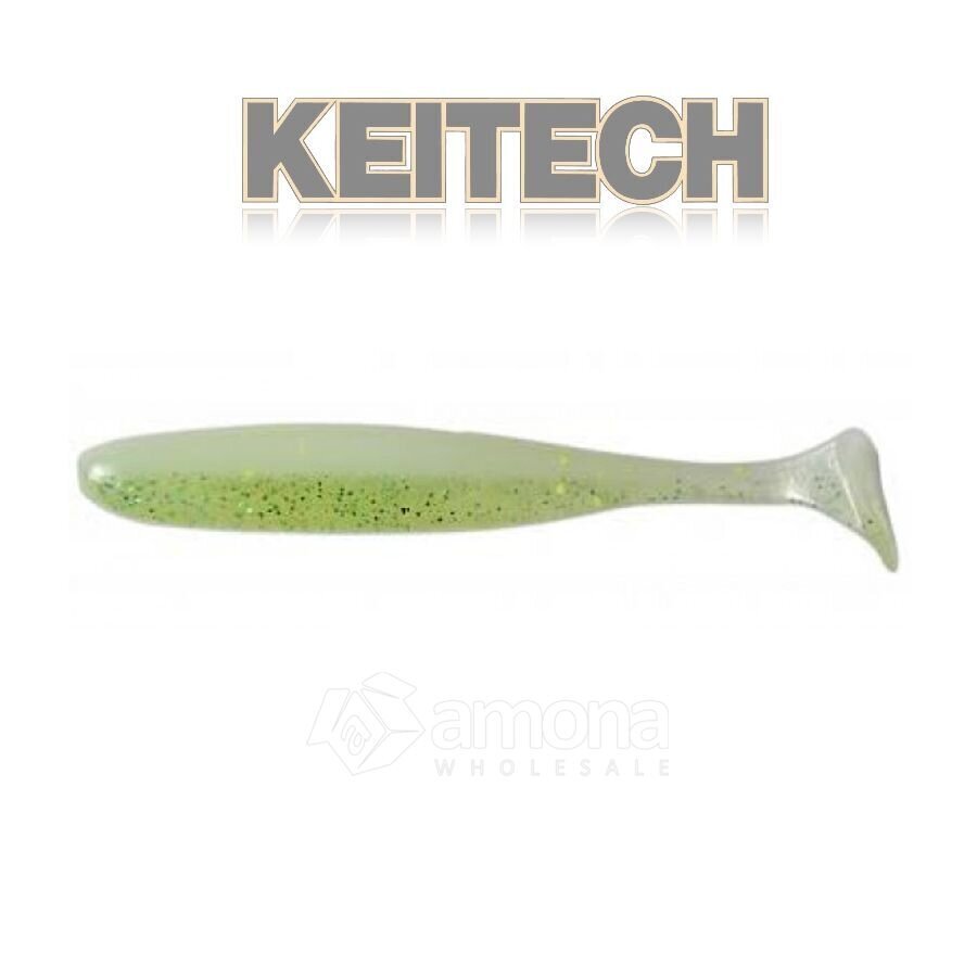 Kummilant Keitech Easy Shiner, valge, 12 tk hind ja info | Landid, voblerid | kaup24.ee