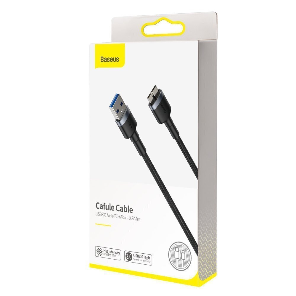 Baseus CADKLF-D0G, USB 3.0 / micro USB, 1 m цена и информация | Mobiiltelefonide kaablid | kaup24.ee