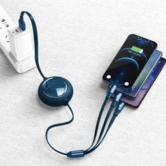 Baseus BSU2725BLU, USB - USB тип C / Lightning / micro USB 3,5 A, 1,2 м цена и информация | Кабели для телефонов | kaup24.ee