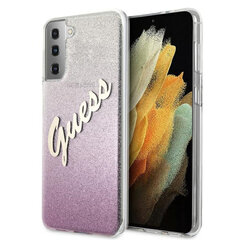 Ümbris Guess telefonile Samsung S21 Plus, Glitter Vintage Logo hind ja info | Telefoni kaaned, ümbrised | kaup24.ee