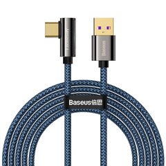 Cable USB to USB-C Baseus Legend Series, 66W, 2m (blue) hind ja info | Mobiiltelefonide kaablid | kaup24.ee