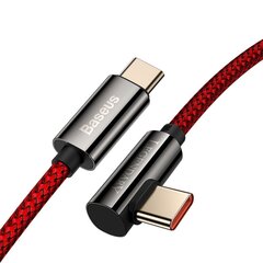 Кабель USB-C - USB-C Baseus Legend Series, PD, 100 Вт, 1 м (красный) цена и информация | Кабели для телефонов | kaup24.ee