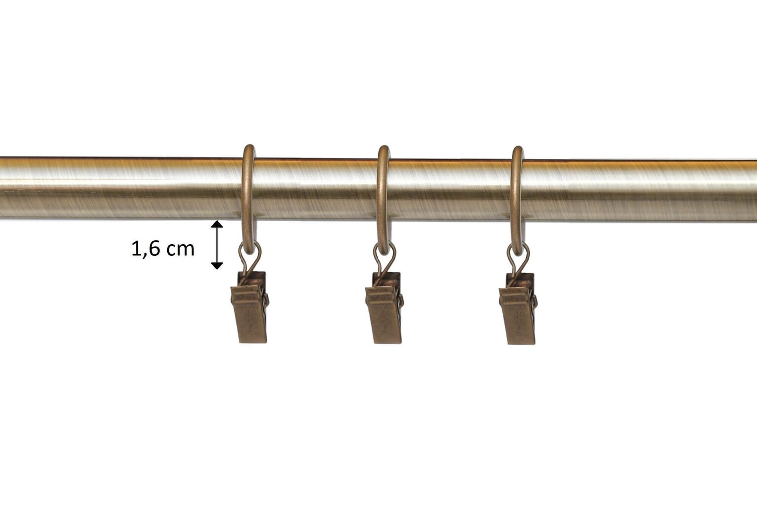 Double metal curtain rod 16 mm + 16 mm ELIZA, 300 cm, matt chrome цена и информация | Kardinapuud | kaup24.ee