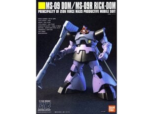 Bandai - HGUC MS-09 Dom / MS-09R Rick-Dom Principality of Zeon Force Mass Productive Mobile Suit, 1/144, 55877 hind ja info | Klotsid ja konstruktorid | kaup24.ee