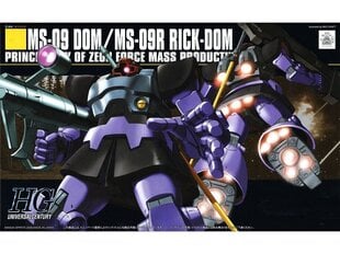 Bandai - HGUC MS-09 Dom / MS-09R Rick-Dom Principality of Zeon Force Mass Productive Mobile Suit, 1/144, 55877 hind ja info | Klotsid ja konstruktorid | kaup24.ee