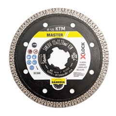 Teemantk. „SAMEDIA" KTM 125x22,2/1,4 mm X-Lock hind ja info | Käsitööriistad | kaup24.ee