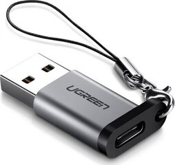 Переходник Ugreen US276 USB A на USB-C 3.0, серый цена и информация | Адаптеры и USB-hub | kaup24.ee