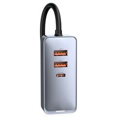 Зарядное устройство Baseus Share Together 2x USB / 2x USB Type C car charger 120W PPS, серое (CCBT-A0G) цена и информация | Зарядные устройства для телефонов | kaup24.ee