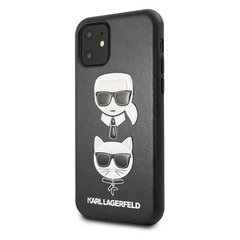 Karl Lagerfeld KLHCN61KICKC iPhone 11 jaoks, must hind ja info | Telefoni kaaned, ümbrised | kaup24.ee