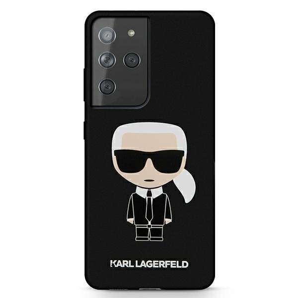 Karl Lagerfeld KLHCS21LSLFKBK mudelile S21 Ultra G998, must hind ja info | Telefoni kaaned, ümbrised | kaup24.ee