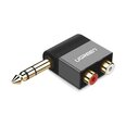 Адаптер UGREEN AV147 6.35 Jack Male to 2 Female RCA (Cinch) (черный)