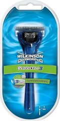 Wilkinson protector 3 Appel + бритва цена и информация | Косметика и средства для бритья | kaup24.ee