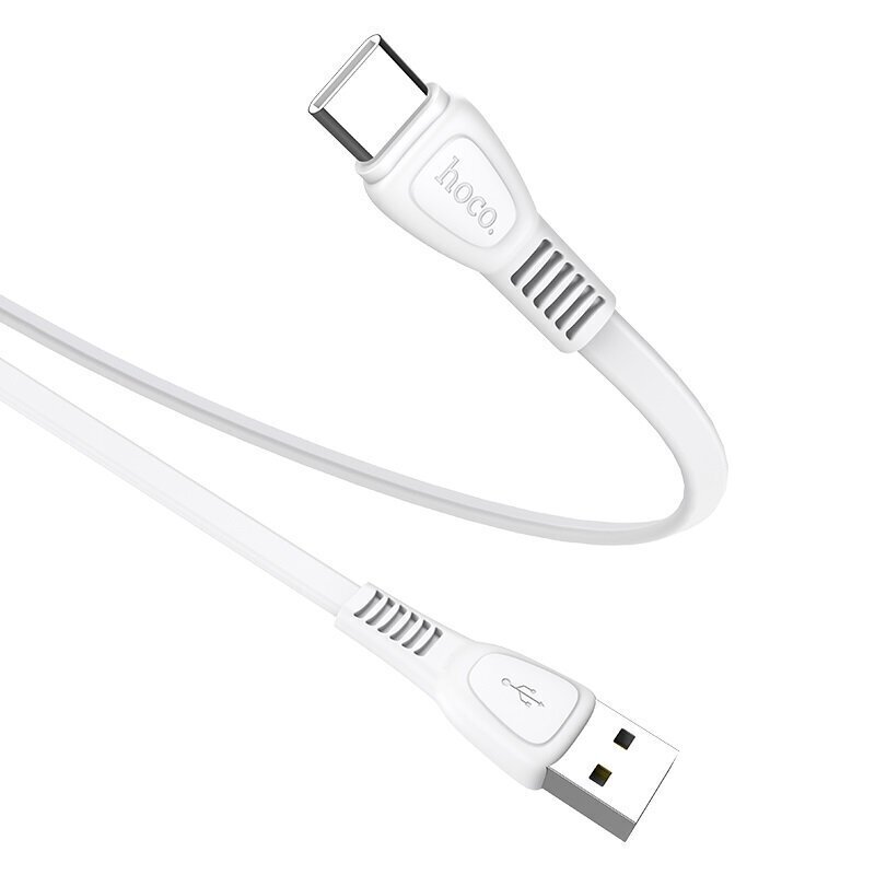 Type-C USB kaabel HOCO X40, 2.4A, 1.0m, Laadimiskaabel USB-C, valge hind ja info | Mobiiltelefonide kaablid | kaup24.ee