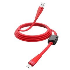 Kaabel USB A Micro USB Hoco S4 1.2 m, Laadimisjuhe USB 2.0 Micro usb, punane, laadimisandmete sünkroonimine taimeriga hind ja info | Mobiiltelefonide kaablid | kaup24.ee