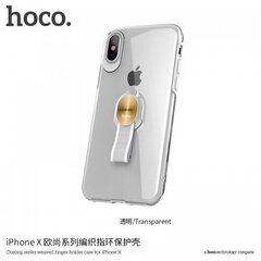 HOCO telefoniümbris iPhone X / Xs, läbipaistev, eemaldatava aasaga цена и информация | Чехлы для телефонов | kaup24.ee