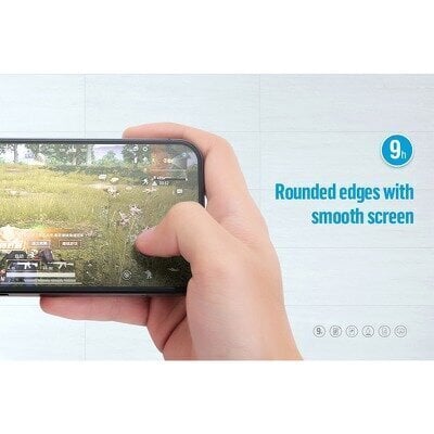 5D Mr. Monkey Glass - Apple iPhone 12 Pro Max (6,7") must (tugev matt) hind ja info | Ekraani kaitsekiled | kaup24.ee