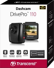 Pardakaamera/videoregistraator Transcend DrivePro 110 : TS-DP110M-32G цена и информация | Для видеокамер | kaup24.ee