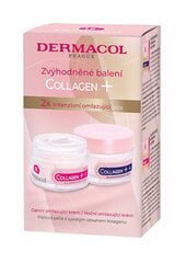 Komplekt Dermacol Collagen +: päevane näokreem, 50 ml + öine näokreem, 50 ml hind ja info | Näokreemid | kaup24.ee