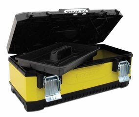 Ящик для инструментов с металлической защелкой для тяжелых условий эксплуатации STANLEY, переносная сумка для инструментов и мел цена и информация | Ящики для инструментов, держатели | kaup24.ee