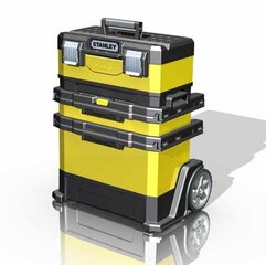 Ящик для инструментов Stanley Movable Workshop Metal-Plastic Yellow 3 Piece (95-621) цена и информация | Механические инструменты | kaup24.ee