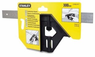 Металлический комбинированный угольник STANLEY, 300 мм / 12 '' цена и информация | Механические инструменты | kaup24.ee