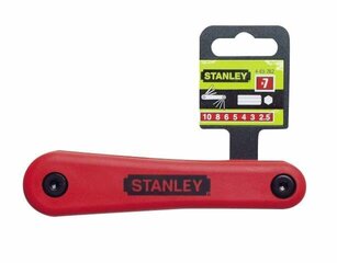 Набор складных шестигранных ключей Stanley 469262 - метрические (7 шт.) цена и информация | Механические инструменты | kaup24.ee