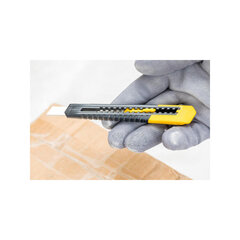 Нож 9мм ломкое лезвие цена и информация | Механические инструменты | kaup24.ee