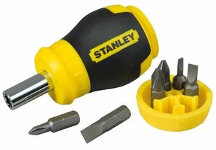 Отвертка Stanley 0-66-357 со шлицем / PH 6 бит, черная / желтая, набор из 7 штук цена и информация | Механические инструменты | kaup24.ee