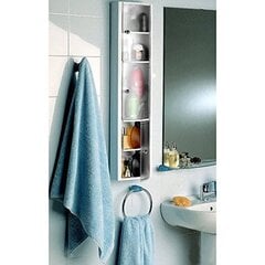 Вертикальный шкафчик для ванной комнаты, синий цена и информация | Шкафчики для ванной | kaup24.ee