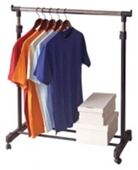 Подставка-вешалка для одежды Deluxe 43x88x98-175см цена и информация | Вешалки и мешки для одежды | kaup24.ee