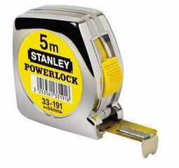 Рулетка Stanley 33 194 Powerlock 5M 0 33 194 цена и информация | Механические инструменты | kaup24.ee