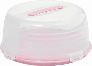 Коробка для торта круглая 34,7x15,6см розовая цена и информация | Посуда для хранения еды | kaup24.ee