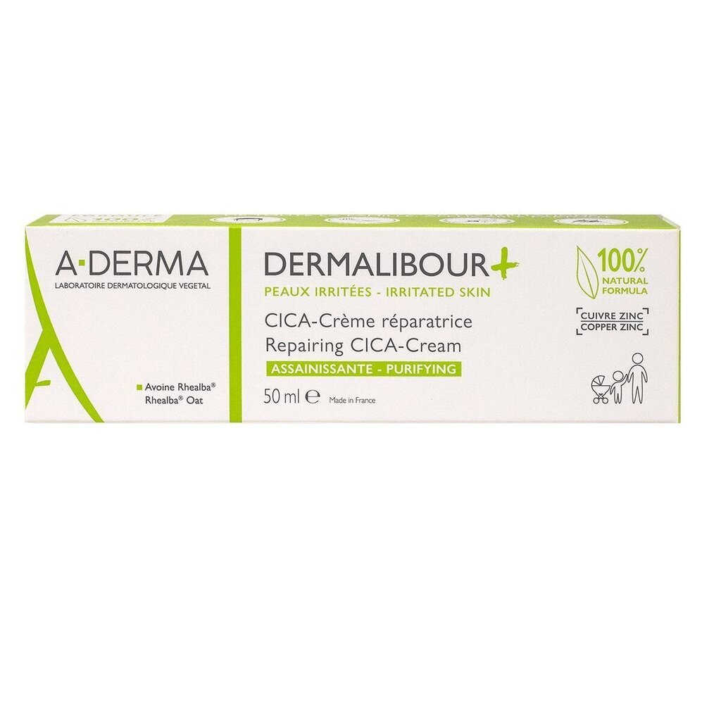 Näo- ja kehakreem A-derma Dermalibour + Cica Rejuvenating Repair Cream, 100 ml hind ja info | Kehakreemid, losjoonid | kaup24.ee