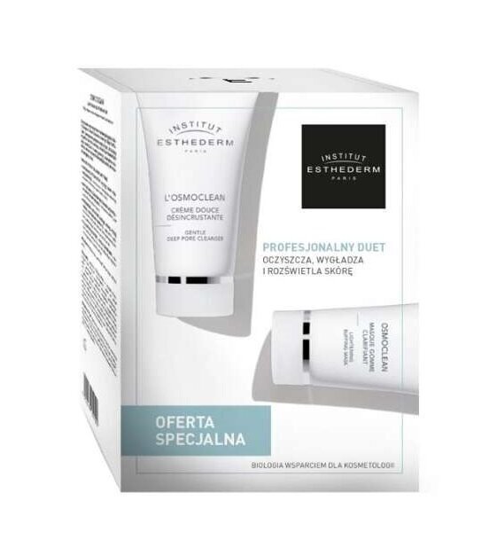 Näonaha hoolduskomplekt Institut Esthederm Paris Osmoclean: sügavpuhastav näokoorija Gentle Deep Pore Cleanser, 75 ml + sügavpuhastav näomask Lightening Buffing Mask, 75 ml hind ja info | Näopuhastusvahendid | kaup24.ee