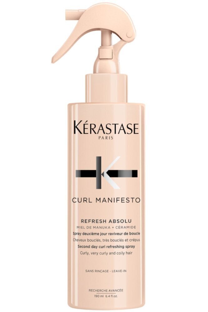 Värskendav sprei lokkis juustele Kérastase Curl Manifesto, 190 ml hind ja info | Viimistlusvahendid juustele | kaup24.ee