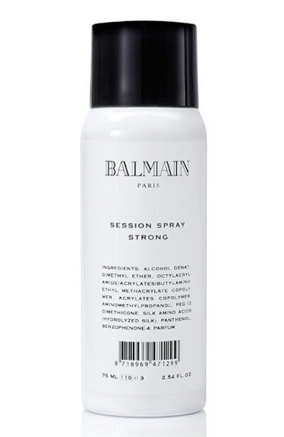 Tugeva fikseerimisega juukselakk Balmain Session Spray Strong, 75 ml hind ja info | Viimistlusvahendid juustele | kaup24.ee