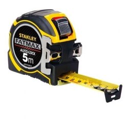 STANLEY STA033671 Лента FATMAX Autolock, 5 м, только метрическая система, желтая / черная цена и информация | Механические инструменты | kaup24.ee