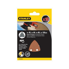 Liivapaberi Komplekt10tk Stanley P40/60/80/120 цена и информация | Шлифовальные машины | kaup24.ee