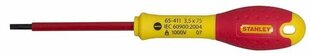 Отвертка Stanley 0-65-412 Fat Max Изолированная шлицевая 4X100Mm - красный и желтый цена и информация | Механические инструменты | kaup24.ee