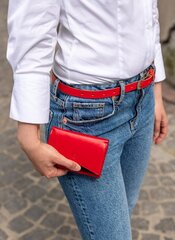 Naiste rahakott STEVENS koos RFID Z02 / RB punasega hind ja info | Naiste rahakotid | kaup24.ee