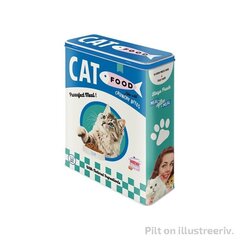Metallpurk / XL / Cat Food Crunchy Bites hind ja info | Toidu säilitusnõud | kaup24.ee