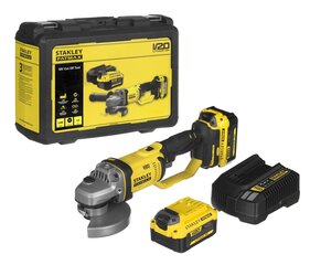 STANLEY SFMCG400M2K-QW Mini-Amoladora V20 18V 125mm с 2 батареями Li-Ion 4Ah цена и информация | Шлифовальные машины | kaup24.ee