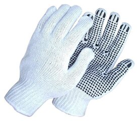 Трикотажные перчатки в горошек, пара цена и информация | Рабочие перчатки | kaup24.ee