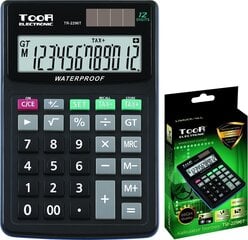 Kalkulaator TOOR 2296T, 12 numbriline цена и информация | Канцелярские товары | kaup24.ee