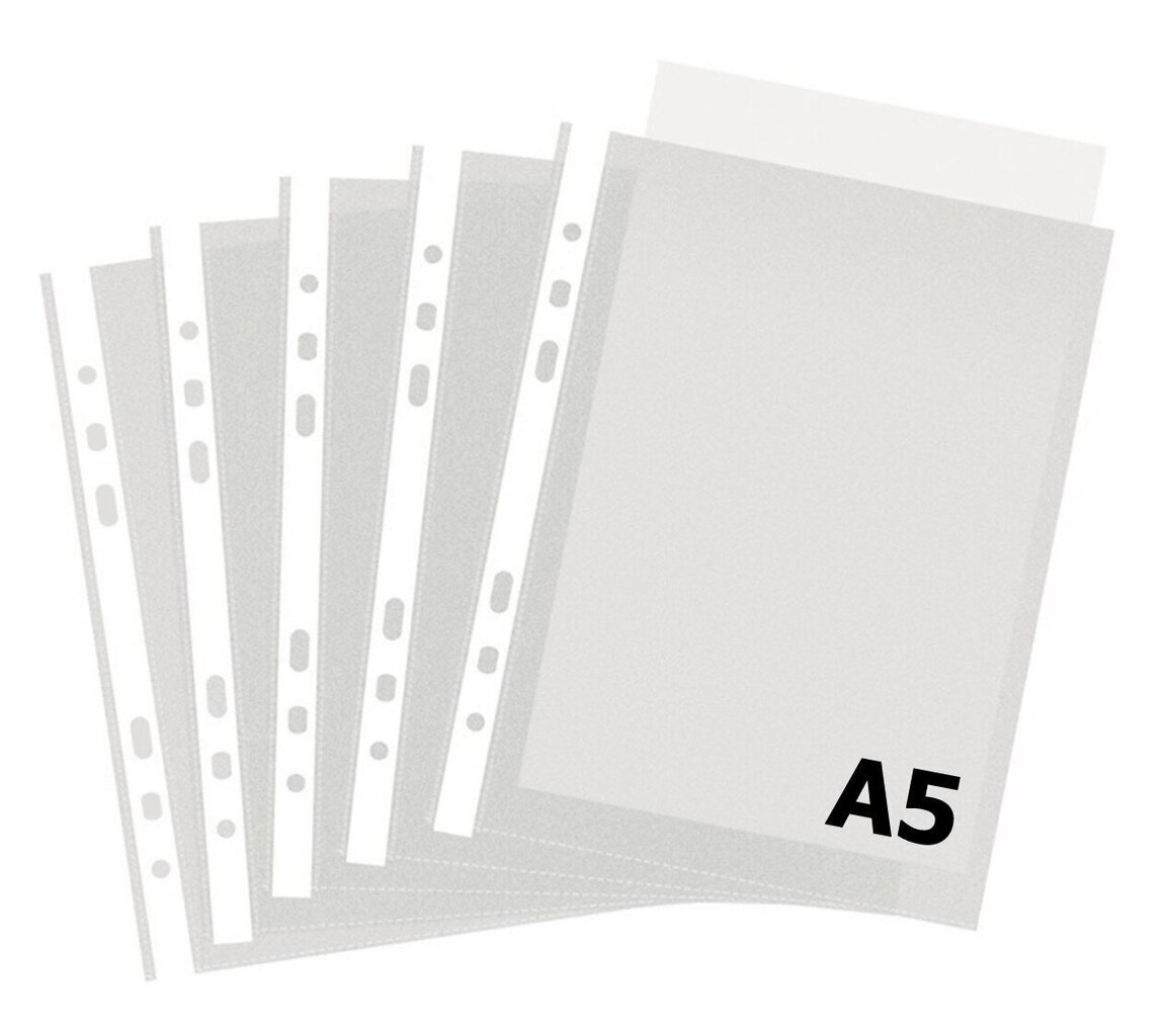 Taskud A5, 40 µm, läbipaistvad, 100 tk. hind ja info | Kirjatarbed | kaup24.ee
