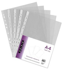 Taskud A4, 30 µm, läbipaistvad, 100 tk. hind ja info | Kirjatarbed | kaup24.ee