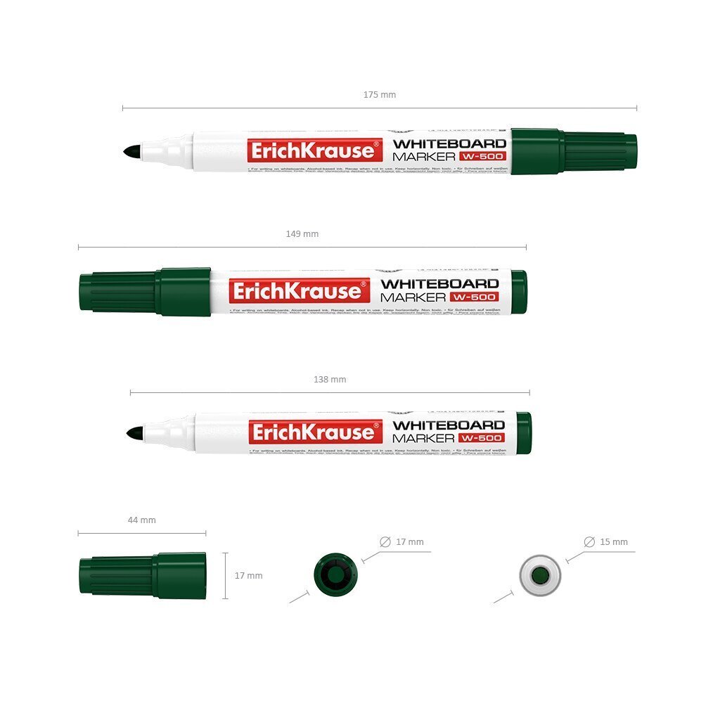 Tahvlimarker ERICH KRAUSE W-500, roheline hind ja info | Kirjatarbed | kaup24.ee