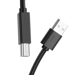 Ugreen US122 USB 2.0 A-B printer 15mm must цена и информация | Кабели для телефонов | kaup24.ee