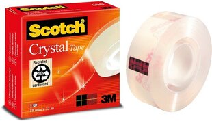 Kleeplint SCOTCH CRISTAL CLEAR 600, 19 mm x 33 m цена и информация | Канцелярские товары | kaup24.ee